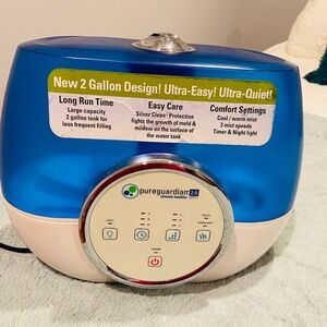 PureGuardian H4810AR Warm & Cool Mist Humidifier – 2 Gal, 120 Hr